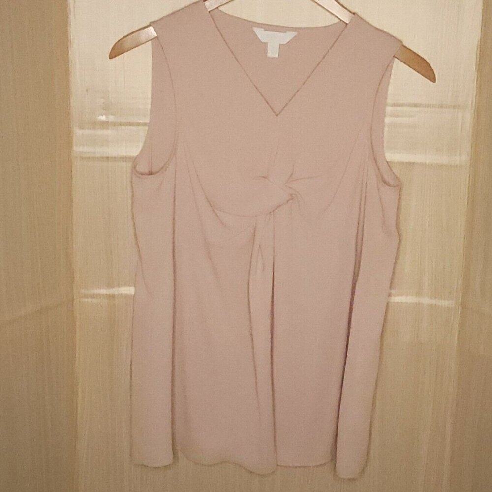 A:Glow Womens Maternity Rose Sleeveless Career Blouse Medium